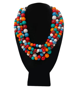 Women's-Cracked Color Necklace