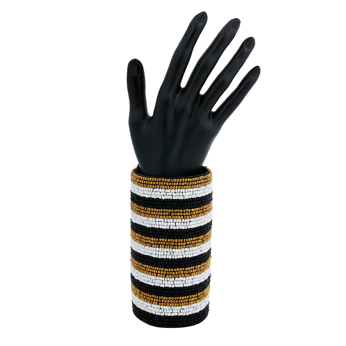 Women's Striped Embroidered Cuff
